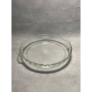 PYREX Clear Glass Bake & Share Pie Dish Round Baking Dish Bakeware 9.5 Excellent